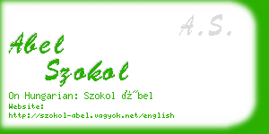 abel szokol business card